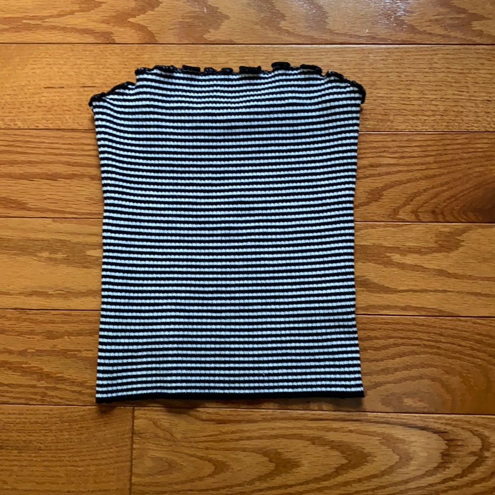 striped tube top